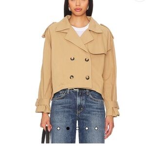 Heartloom waste-length, trenchcoat-style jacket. New without tags. Never worn